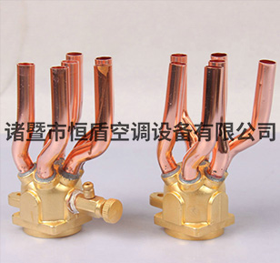 五進五出集水頭 空調黃銅配件 風機集水頭